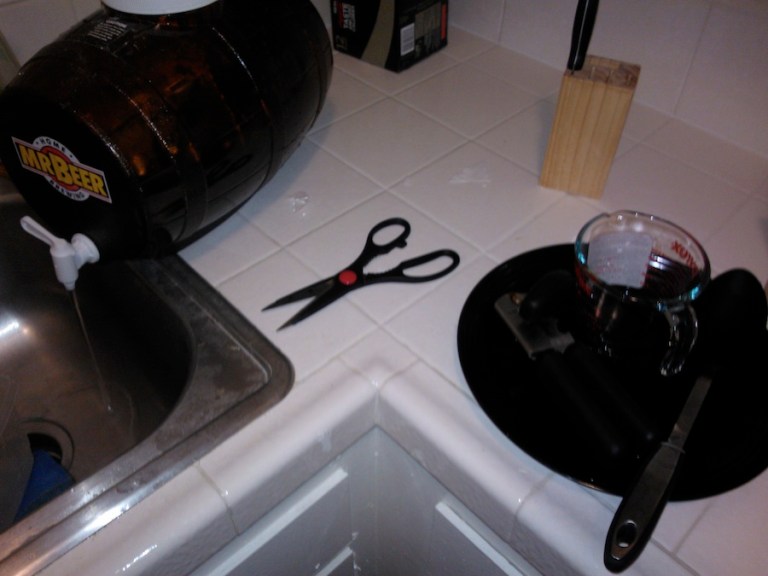Trying homebrew beer for the first time. Results pending.