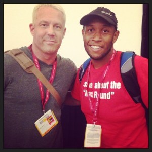 I attended a panel to see and took a picture with Ken Anderson! (Or Mr. Kennedy if you remember him from his WWE days)