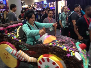 She carried her "car" on the floor for two whole days!